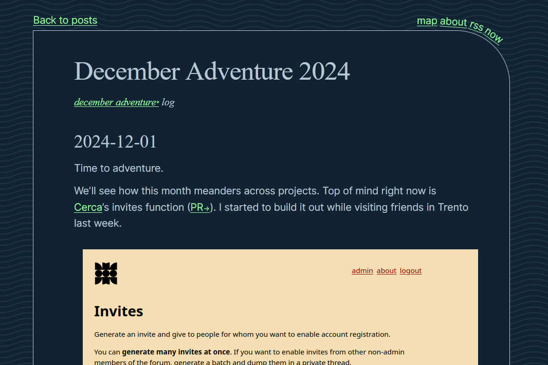 december adventure 2024 theme